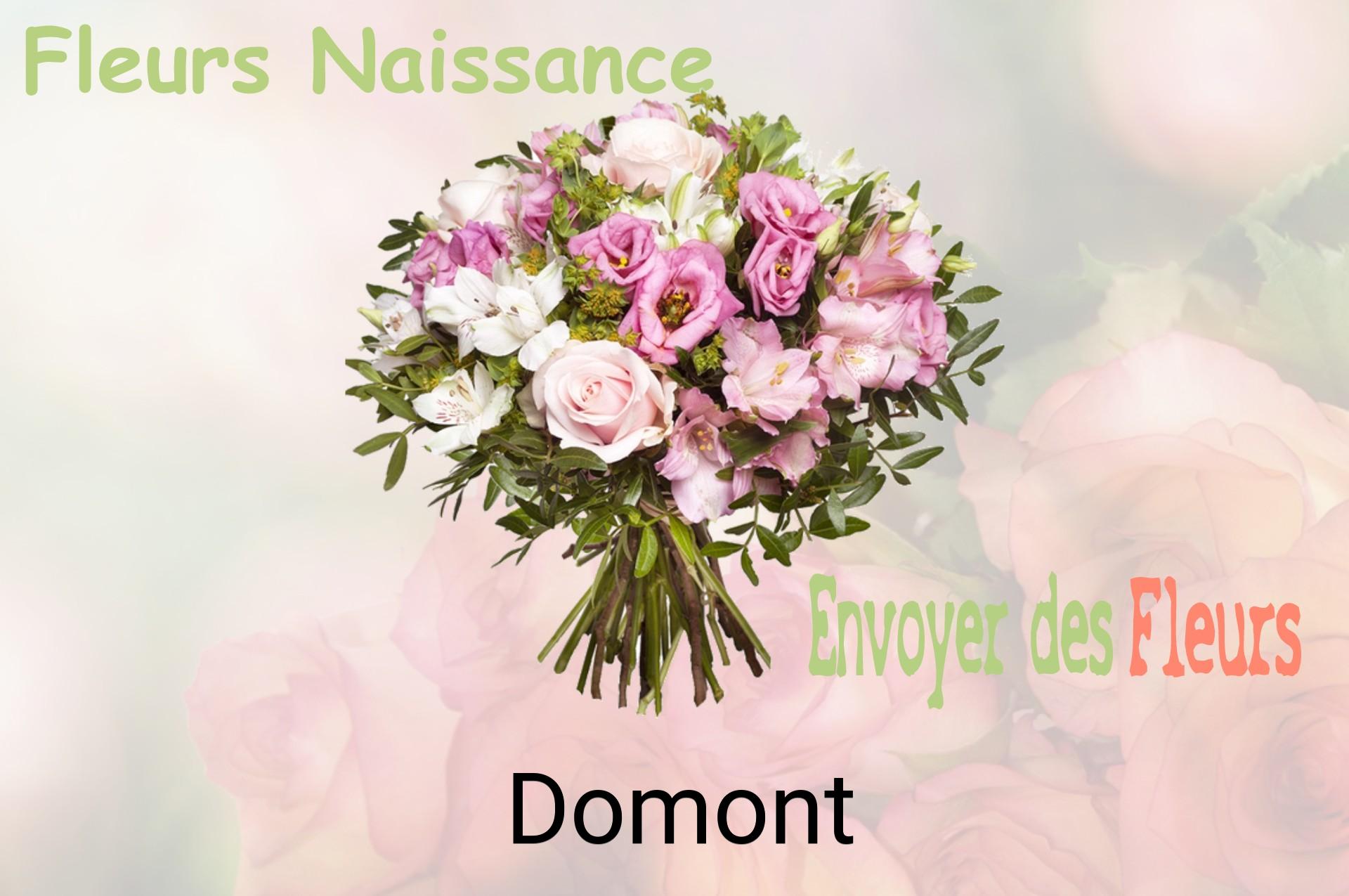 Bouquet de fleurs de naissance livré à Domont