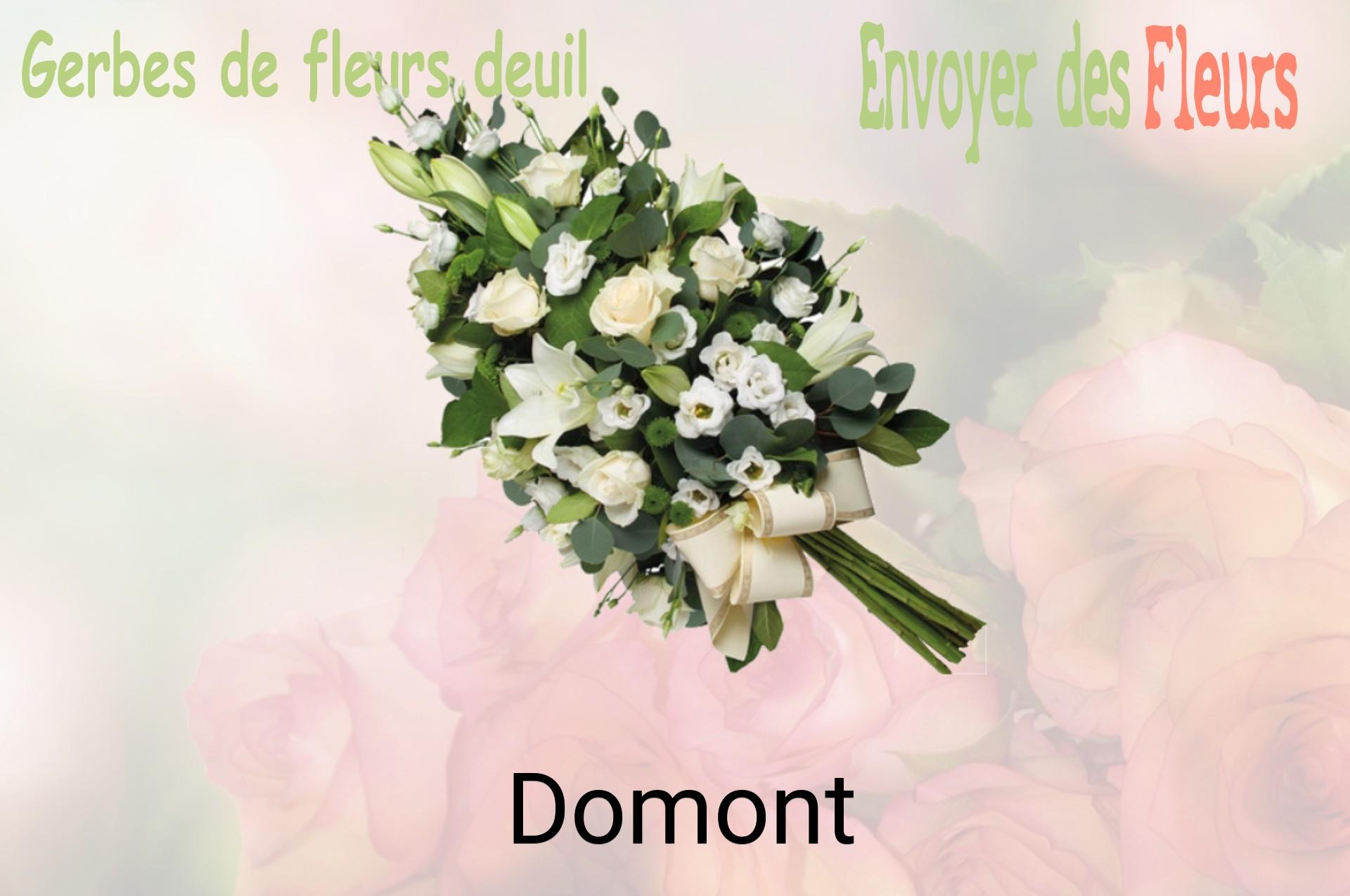 Gerbe de fleurs de deuil livrée à Domont